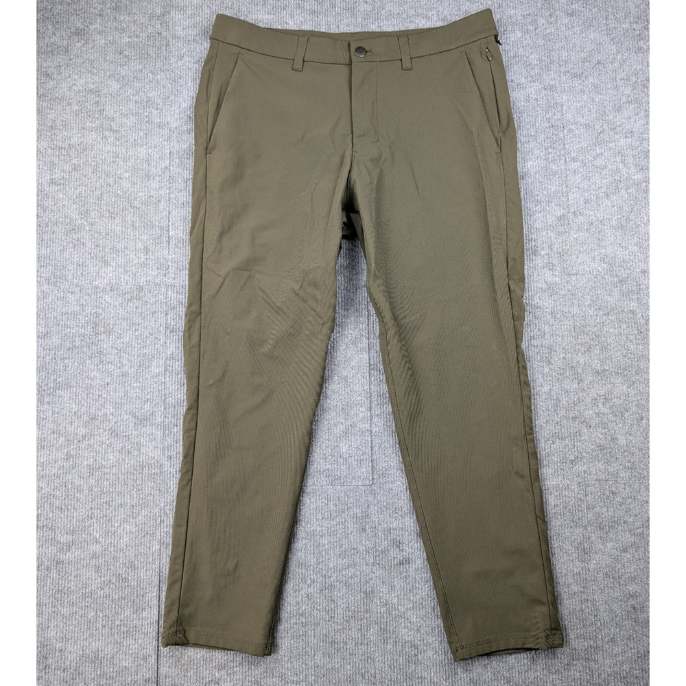 Lululemon Commission Pants Mens 33 Green Athletic Golf Athleisure Classic Career